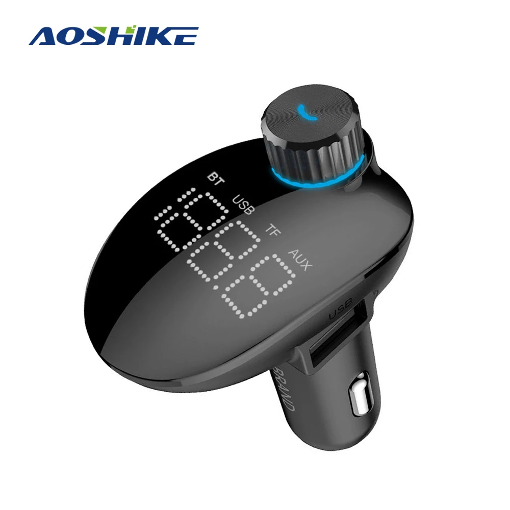 AOSHIKE AUX Bluetooth приемник автомобильный mp3-плеер fm-передатчик Многофункциональный QC3.0 автомобильное зарядное устройство U диск/TF карта без потерь музыка