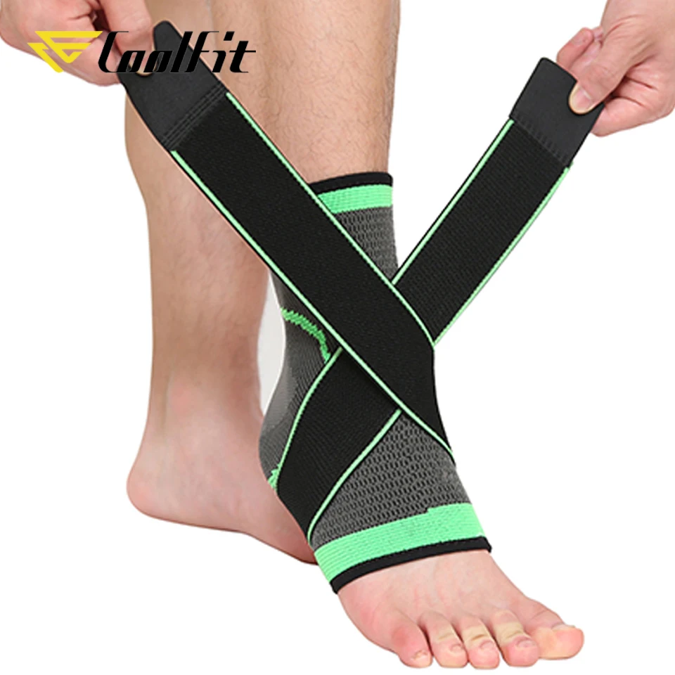 Coolfit SUPPORT 1 PCS Protective Football Ankle Support Basketball Ankle Brace Compression Nylon Strap Belt Ankle Protector