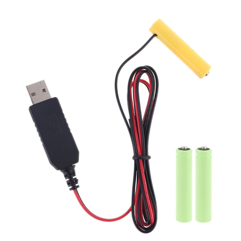 1.5/3/4.5/6V LR03 AAA Battery Eliminator USB Cable for Toys LED Headlamp Camera Keyboard Remote Control Electronics A0NB