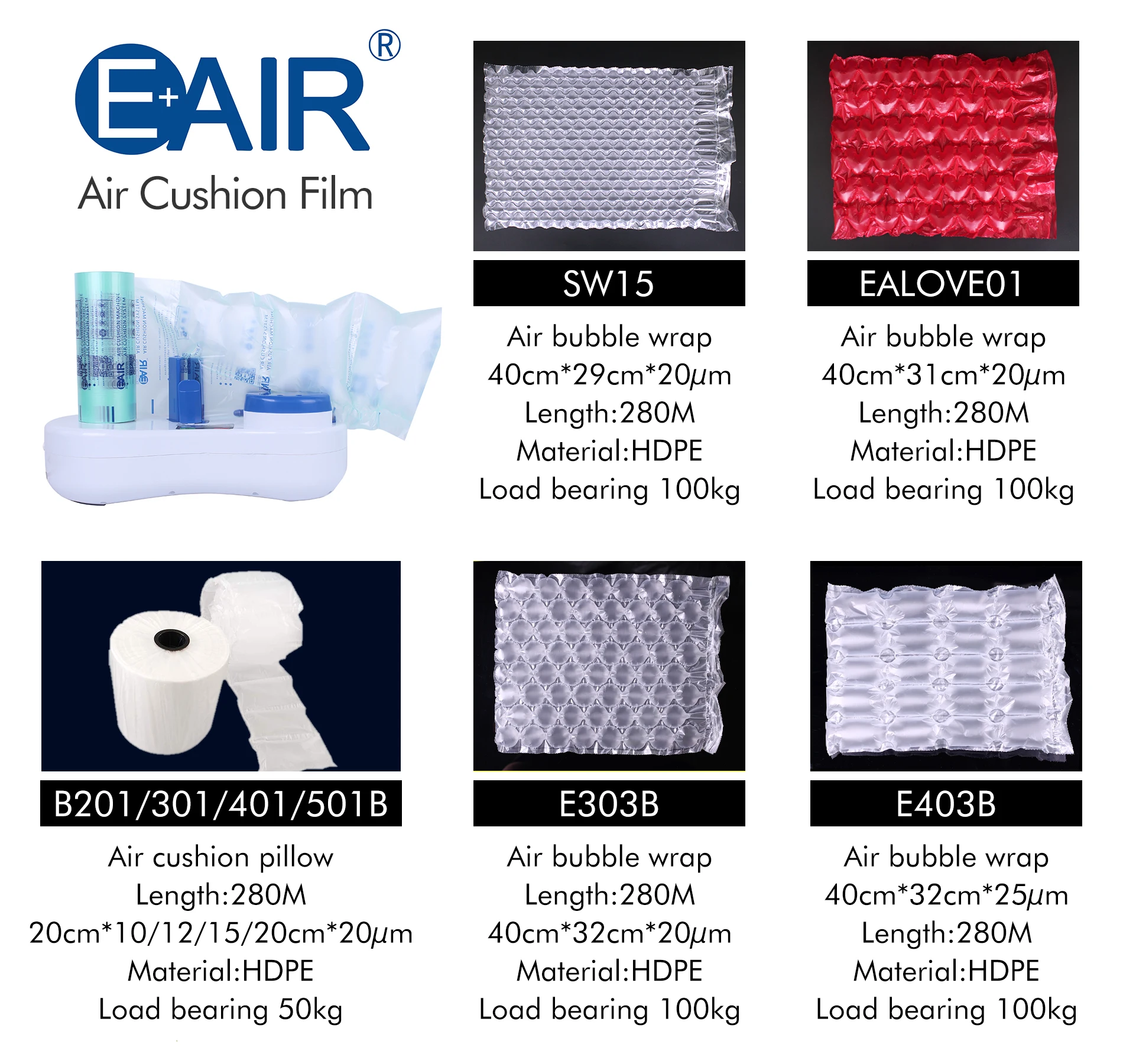 EAIR EA150B интеллектуальная настольная воздушная подушка машина для изготовления
