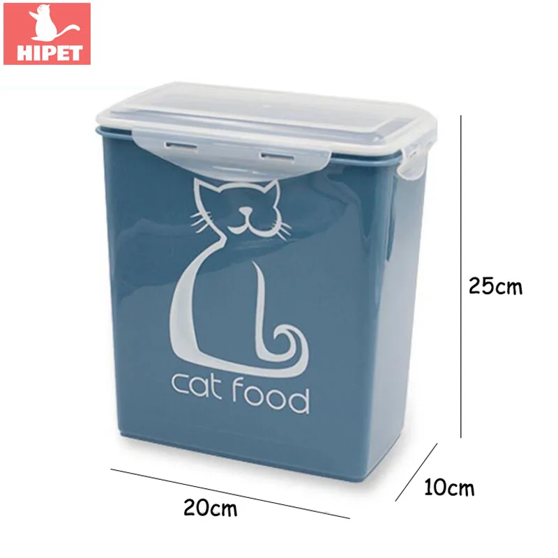 

5.8L Cat Food Container Small Dog Puppy Food Storage Box Anti-oxidation Keep Fresh Closed Type Pet Cats Dry Food Container