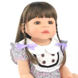 55 см новое полное Силиконовое боди Reborn Baby Doll игрушка для девочки новорожденной принцессы малышей Bebe классические Bonecas игрушки подарок на