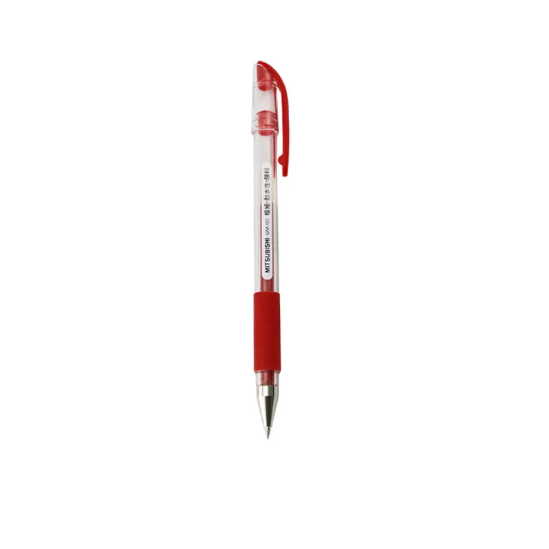 UNI гелевая ручка UM-151 0,38 мм Минимальный стержень гелевых чернил сменный красный синий черный Uni шариковый Signo школьные принадлежности для письма 1 штука - Цвет: 0.38 red pen 1PCS