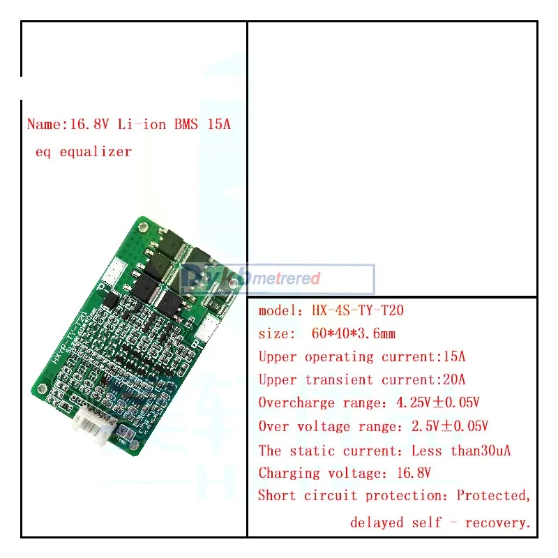 3S 4S 5s 6S 7S 15A W/баланс Li-Ion 18650 BMS PCM литиевая батарея Защитная плата 3,7 V 12V 16,8 V 21V 25,2 V 29,4 V ограниченная 20A