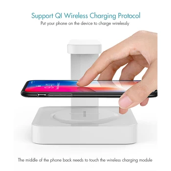 

2 In 1 Wireless Charger 10W 5W Mobile Phone Sterilization UV Light Disinfection