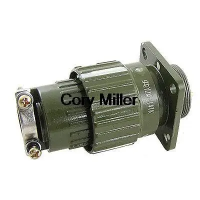 

AC 500V 5A Male 14 Pins Circular Connector Army Green