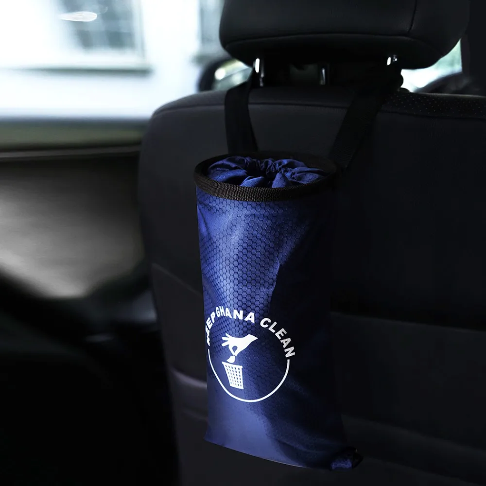 Car Trash Bag Blue_LOGO