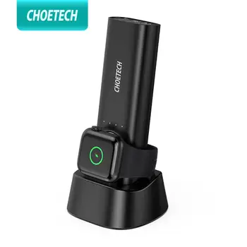 

For MFi Wireless Charger For Apple Watch 1 2 3 4 Series 5000mah Magnetic Charging Dock External Battery Power Bank for iPhone