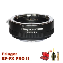 Fringer EF-FX Pro II адаптер для объектива с автоматической фокусировкой со встроенной электронной диафрагмой для объектива Canon EF для камеры Fujifilm Fuji XT2 XT3