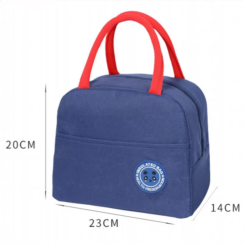 Портативный Ланч-мешок Термоизолированный Ланч-бокс большая сумка-охладитель Bento мешочек контейнер школьные сумки для хранения еды для детей