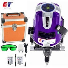 KaiTian лазерный уровень зеленый и красный 2 линии 3 точки самонивелирующийся горизонтальный и вертикальный 360 роторный Niveau лазеры Мощный лазерный уровень