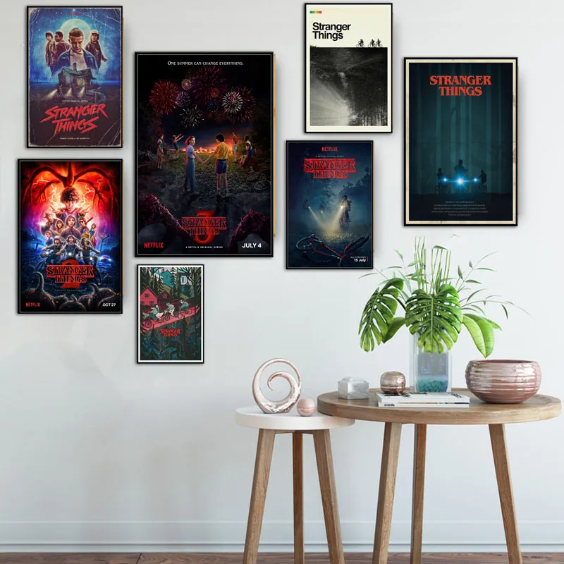 Новый сезон 3 Netflix Горячие сериалы шоу Искусство Живопись Шелковый Холст плакат