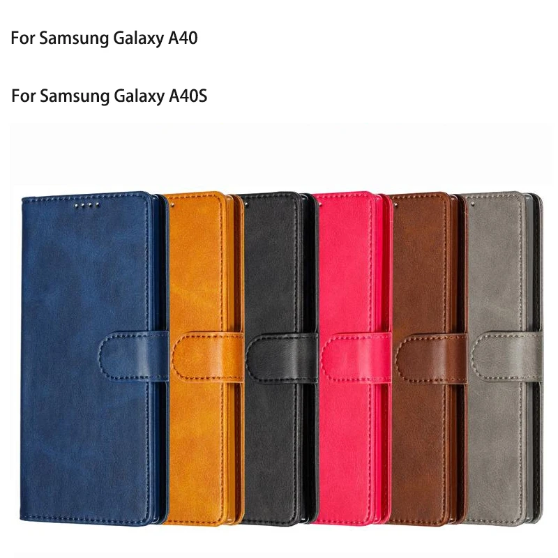 Чехлы для samsung Galaxy A40 S, чехол, роскошный Магнитный Флип-стенд, деловой кошелек, кожаная сумка для телефона samsung A 40 A40S Coque