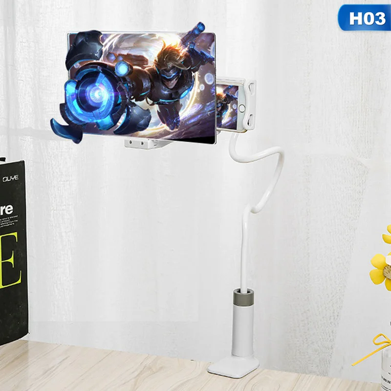 8/12 inch Mobile Phone Screen Magnifier 3D Video HD Large-screen Speaker Amplifier Stand Bracket Universals Desktop Holder