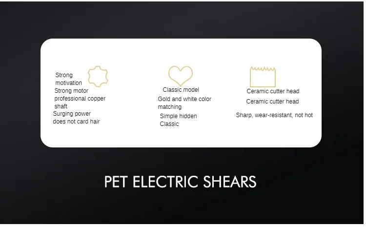 Rechargeable Pet Electric Shaver Ceramic Cutter Head Strong Power Electric Pet Hair Cutter