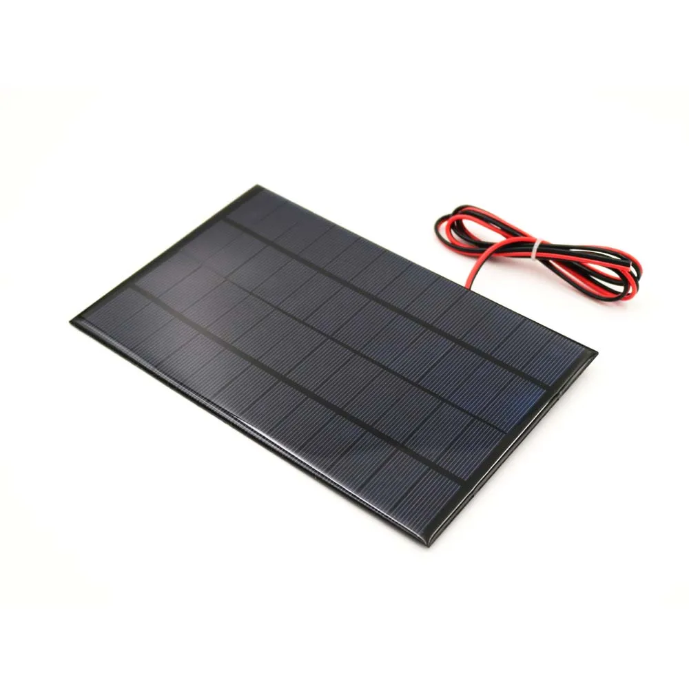 12V 4,2 W мини солнечная батарея Панели солнечные Стандартный эпоксидный поликристаллический кремний с 100 см продлить провода