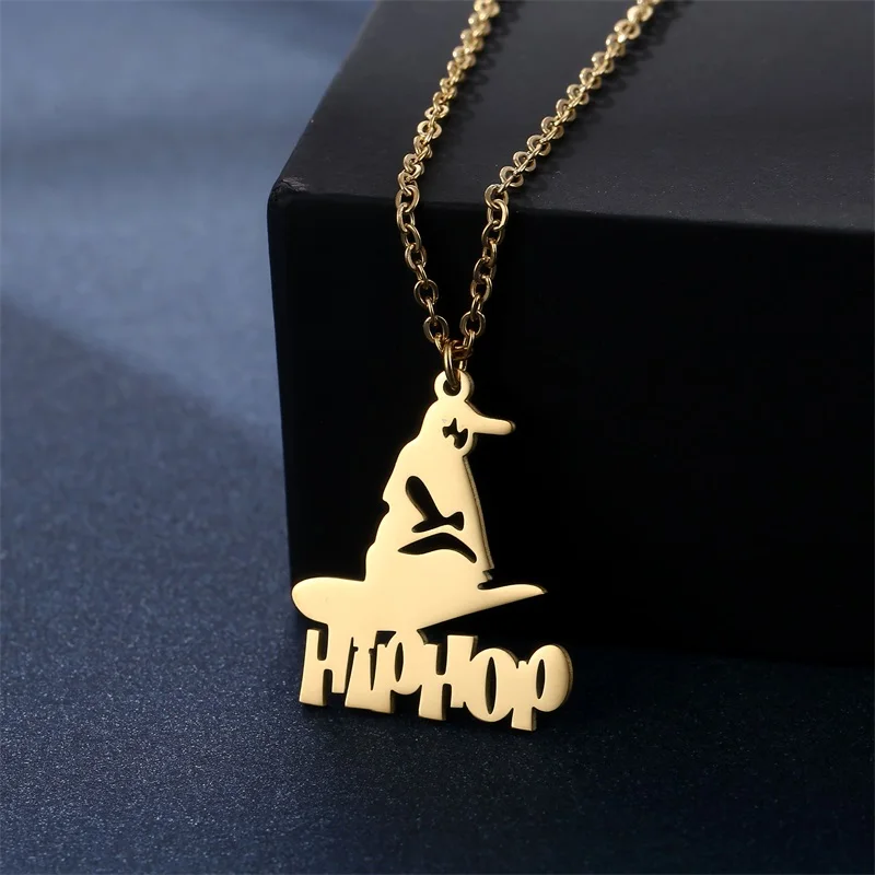 Custom Name Cartoon Character Stainless Steel Necklaces Pendants Kids Nameplate Jewelry Personalised Any Design Letter Necklace