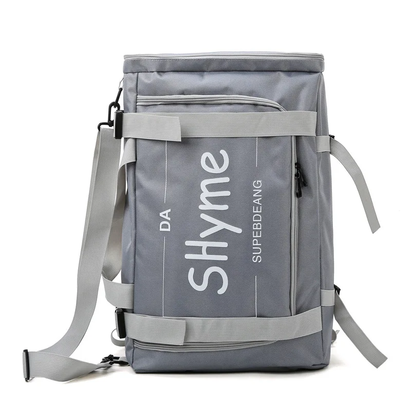 Large Capacity Casual Travel Bags Hand Luggage Travel Backpack Men Back Pack Leisure Weekender Bags Bagpack for College Teenager - Цвет: Серый