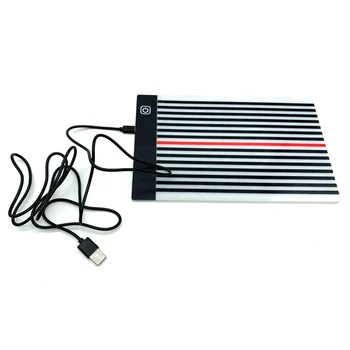 

LED Stripe Light Dent Fix Tools Detection Lamp Black And White Paintless USB Charging Polymer Car LED Stripe Line Board Light