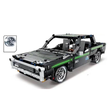 

498Pcs Moc Super Sports Vehicle Series 1:18 Technic Retro Car Upgraded Bricks DIY Building Blocks Best Gift