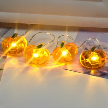 

Led Pumpkin Maple Garland String Lights Halloween 3d Pumpkin Lights For Halloween Thanksgiving Fall Decoration Light #YL5