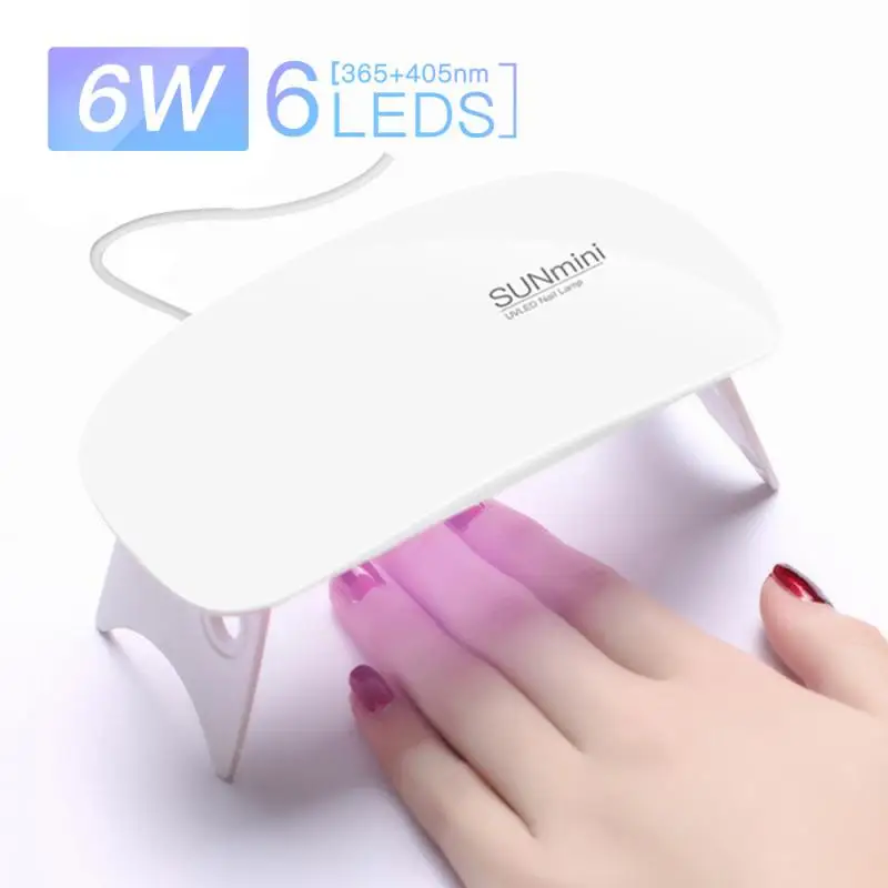 H189f9a7ee06e4ef39d148261d376a219P Beauty-Health 1PC Portable Nail Dryer 6W UV LED Nail Lamp