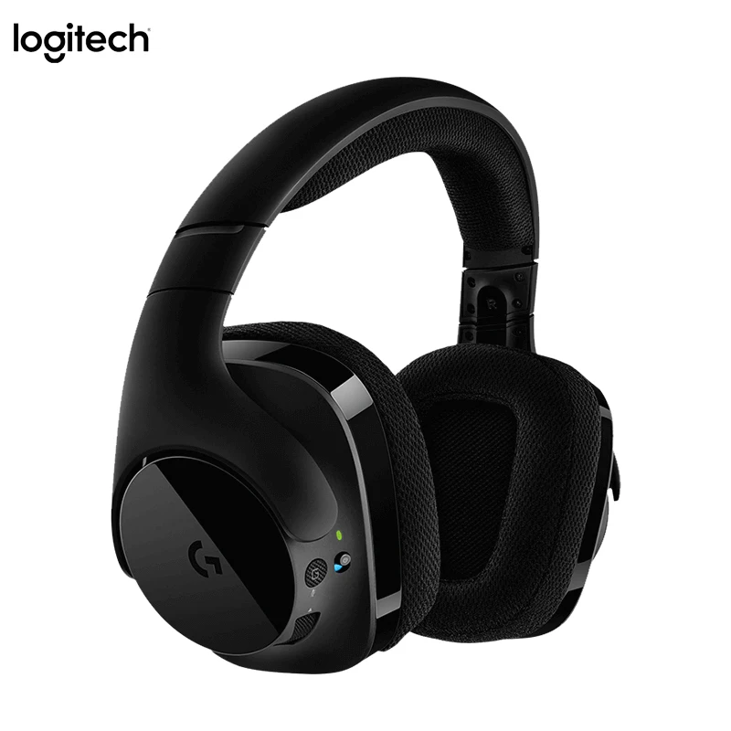 Оригинальные беспроводные наушники logitech G533 DTS 7,1, беспроводные Игровые наушники с микрофоном, компьютерные электронные спортивные объемные наушники, гарнитура - Цвет: black