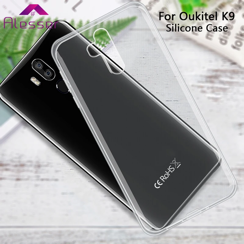 Силиконовый чехол Alesser для Oukitel K9 мягкая прозрачная защитная задняя крышка