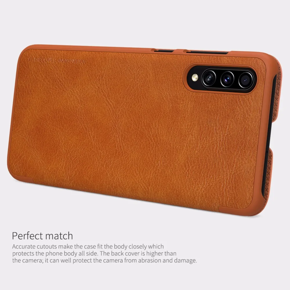 Для samsung Galaxy A70s чехол для телефона Nillkin винтажный Qin откидной Чехол из искусственной кожи чехол PC Пластиковый Чехол для задней панели для Galaxy A70S