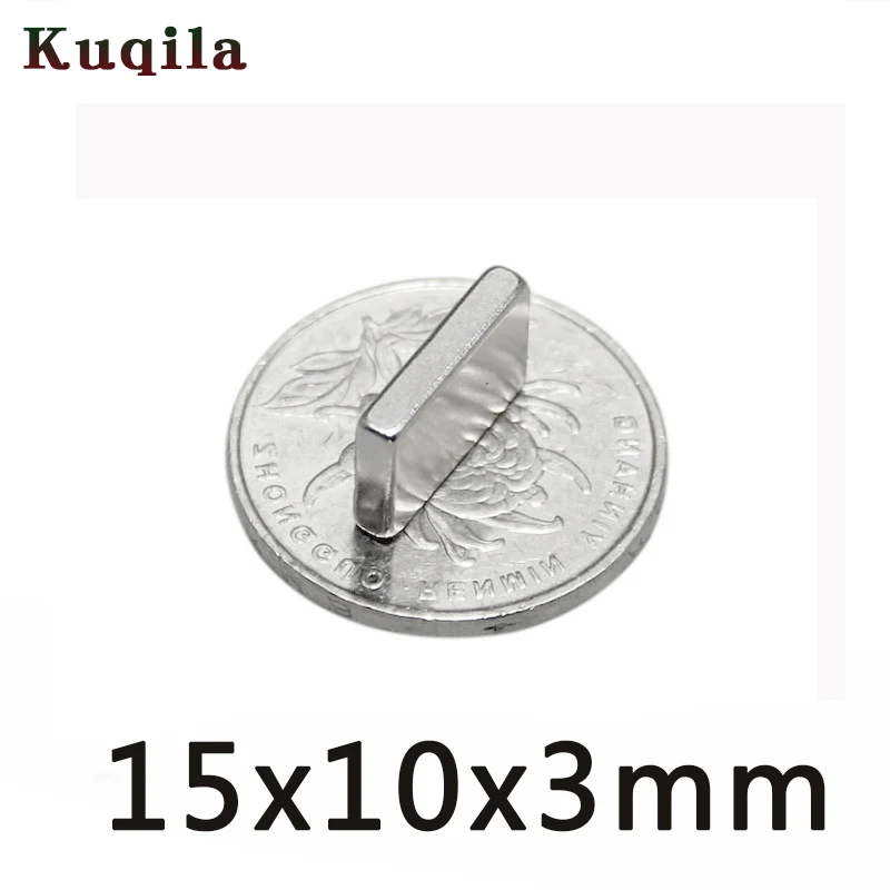 

20/50/100 pcs 15x10x3 mm N35 Strong Square NdFeB Rare Earth Magnet Neodymium Magnets 15*10*3 mm