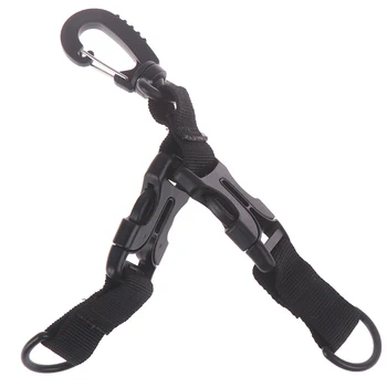 

1 Pcs Carabiner Strap Clasp D-Type Hanging Ring Keychain Nylon Webbing Backpack Clips Nylon Ribbon Buckle Attach Belt Clip Kit