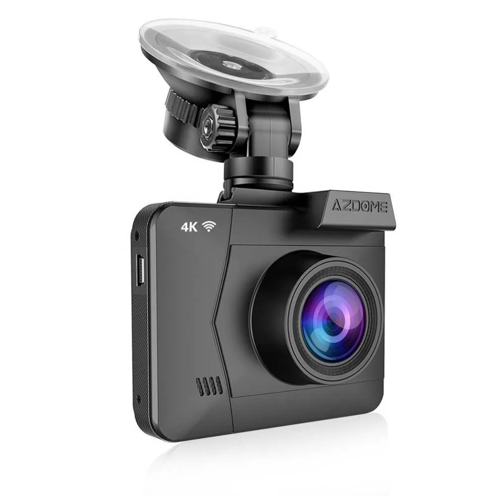 AZDOME Wifi Встроенный Gps двойной объектив Fhd 1080P Передняя Vga камера заднего вида Автомобильный видеорегистратор 4K видеорегистратор WDR с функцией ночного видения