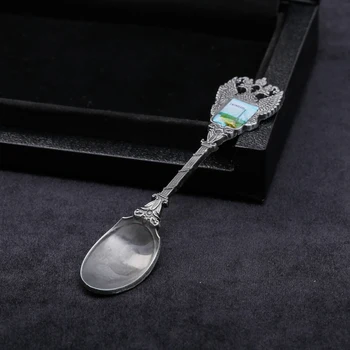 

A spoon in the form of the coat of arms “Tyumen. Bridges "