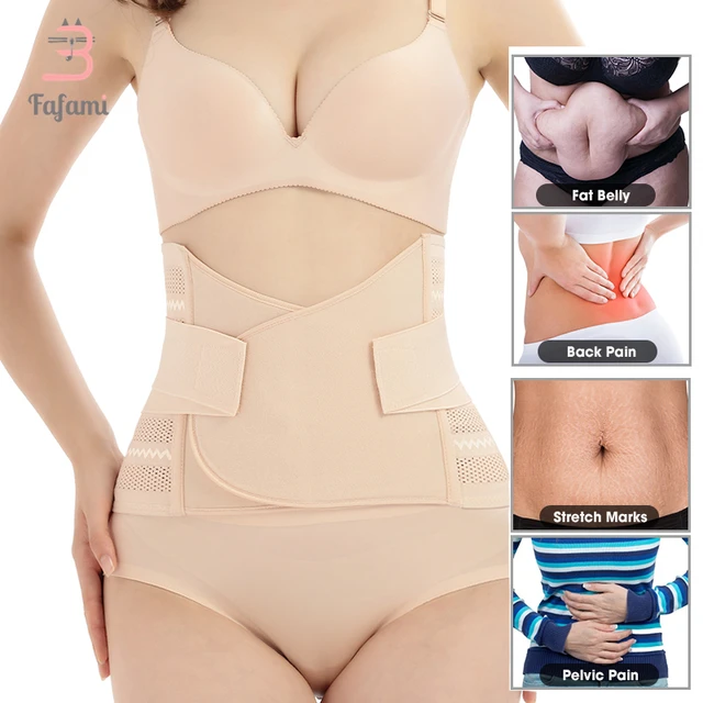 3 in 1 Mesh Breathable Postnatal Pregnancy Belt-Support Slimming Postpartum  Postnatal Recoery Support Girdle Belt Belly and Waist and Pelvis Body