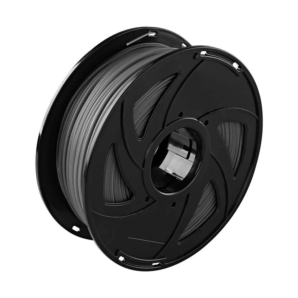 Silver grey XVICO 3D PLA нить принтера, точность измерения+/-0,03 мм, 1 кг катушка(2.2lbs), 1,75 мм для печати - Цвет: Silver grey
