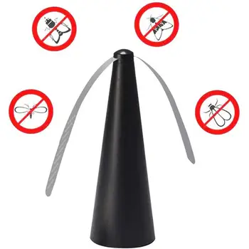 

1PC Mosquito Repellent Fan Plastic Fly Repellent Fan Household Automatic Mute Fly Repellent Fan Multifunctional Fan Blade