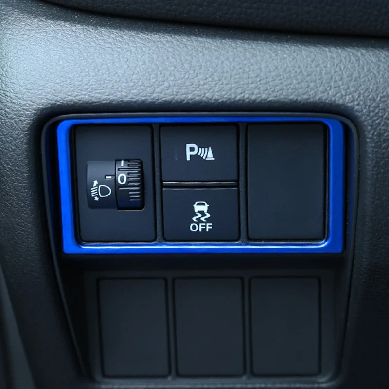 For Honda CRV CR-V 2017 2018 2019 Car Fog Lights Switch Cover Trim Interior Frame Decoration Stickers accessories CarStyling | Автомобили