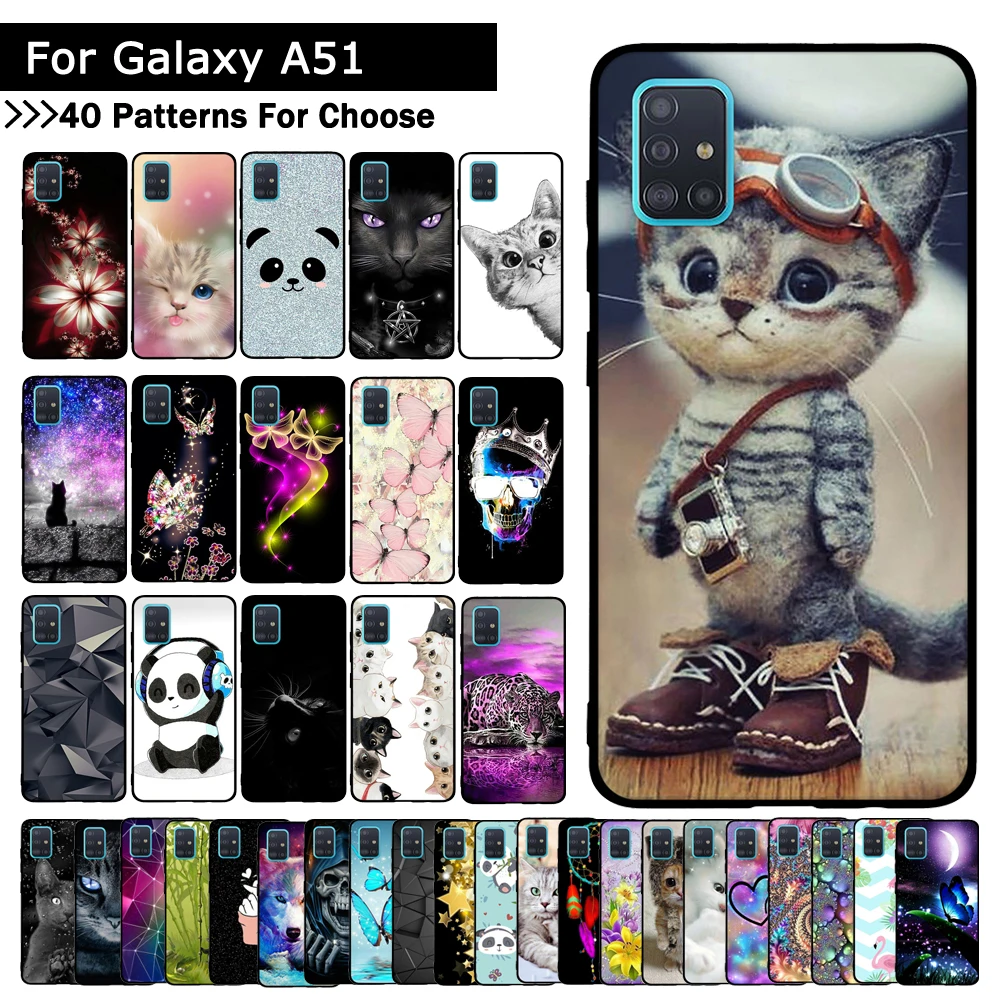 Чехол для Samsung Galaxy A51 новинка 2019 модный Мягкий силиконовый чехол из ТПУ накладка A