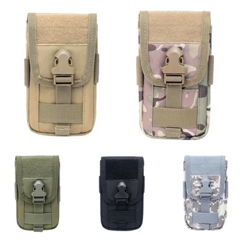 

Tactical Molle Phone Pouch 5.5 Inch Mobil Phone Holder EDC Tools Card Military Hunting Bag Belt Waist Pack Cellphone Holster