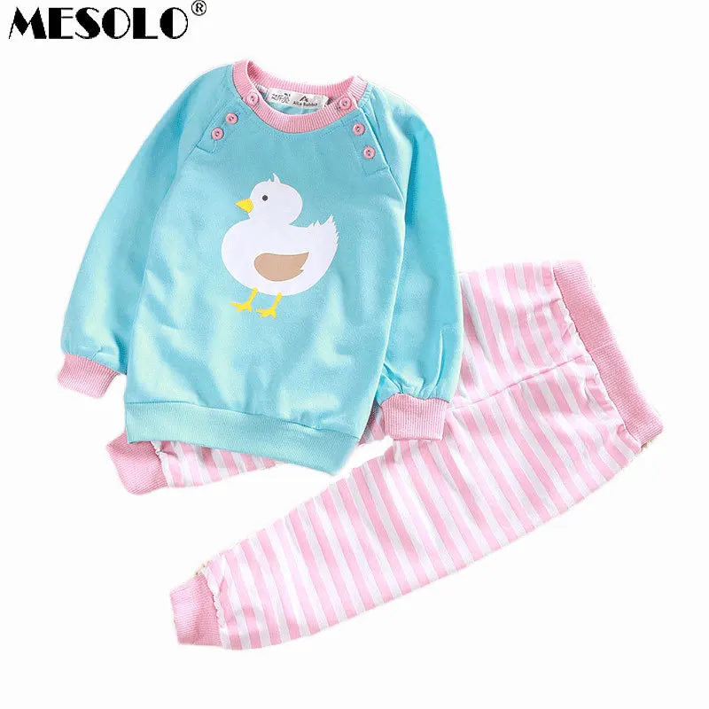 

MESOLO Men And Women Baby Children's Suit Jacket + Striped Pants Animals That Occupy The Home A Undertakes