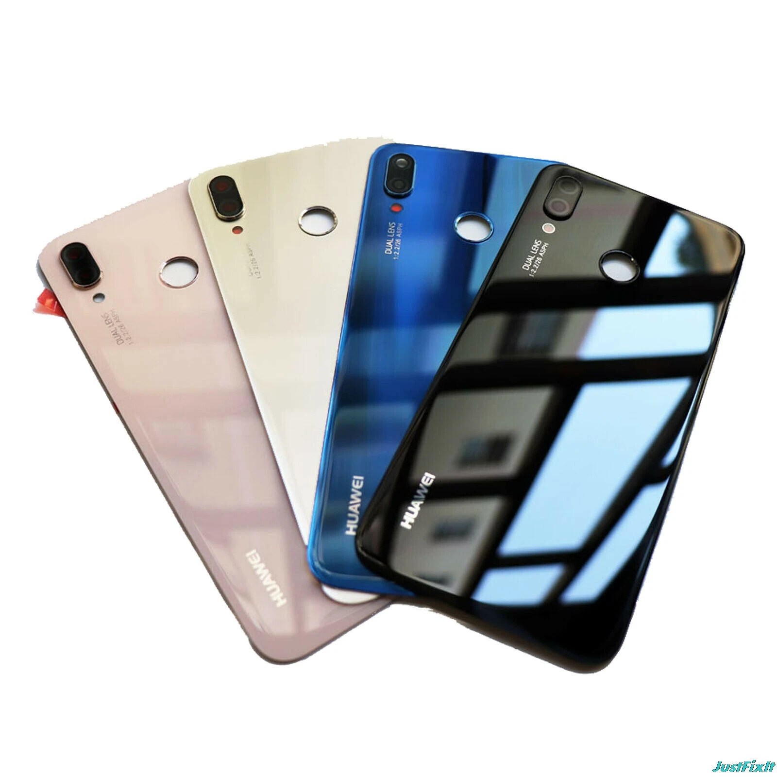 

For Huawei P20 Lite Battery Cover Back Glass Panel Rear Door Housing Case With Fingerprint Button For Huawei P20 Lite Cover Part