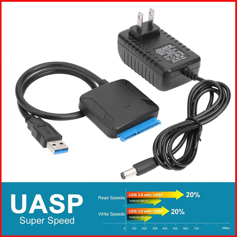 USB 3.0 SATA 3 Cable Sata To Adapter Plug and play 22 Pin III Support 2.5 or 3.5 Inch External SSD HDD Hard Drive | Компьютеры и офис
