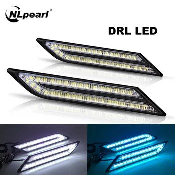 

Nlpearl 2pcs 33SMD Car Light Assembly DRL Led Daytime Running Lights for Car Waterproof DRL Led Driving Lights Daylight White