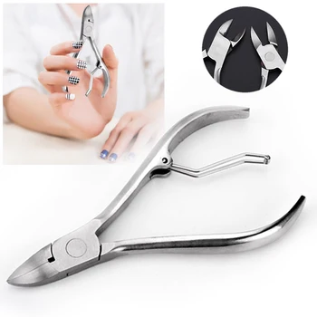 

1PC Professional Toe Nail Clippers Cutter Trimming Stainless Steel Nail Clipper Cutter Cuticle Scissor Plier Manicure Tool