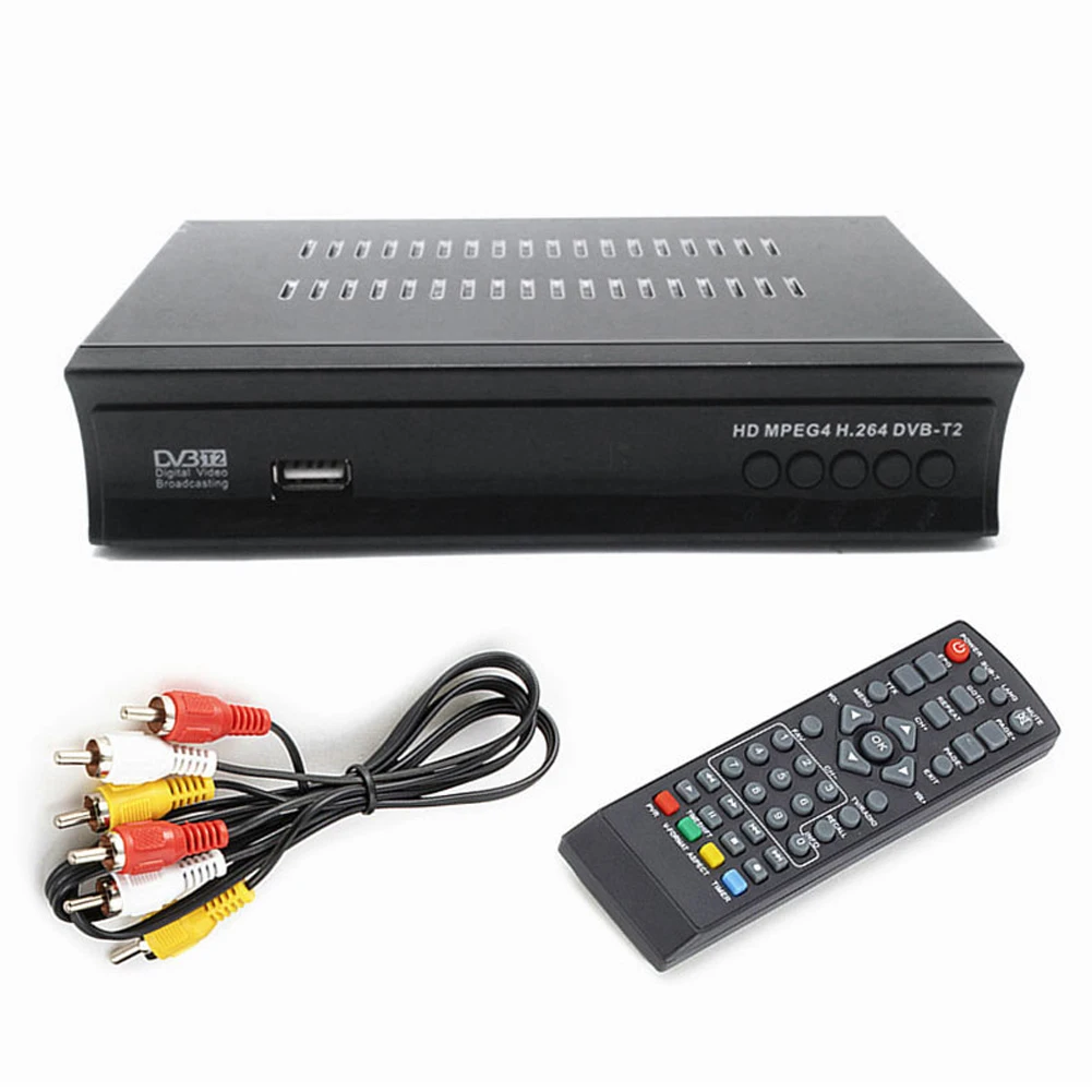 DVB T2 EU Plug DVB-T2 тюнер приемник HDMI спутниковый ТВ приемник тюнер Full-HD 1080P Dvb-t2 тюнер цифровая ТВ коробка поддержка H.265 AC3 - Цвет: DVB T2 EU Plug
