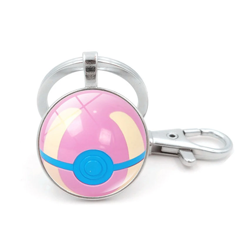 Игра Pokemon Go Poke Ball брелок для косплея аксессуары металлическая цепочка для ключей покемон