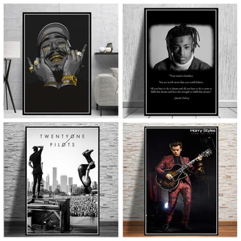 

Hip Hop rapper music singer star Wall Art Home Decor Canvas Painting Art Nordic Decoration Hotel Bar Cafe Living Room Poster