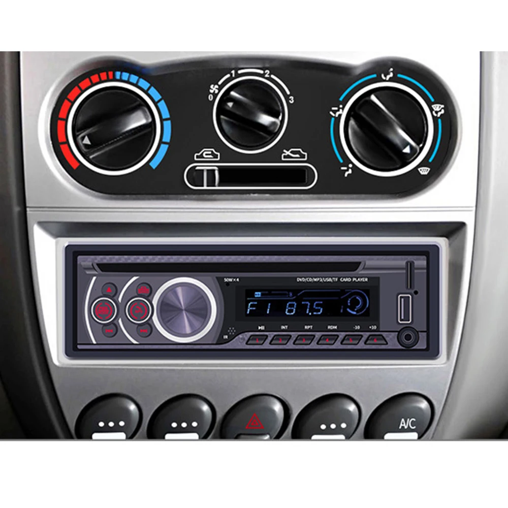 1 шт. автомобильный DVD 1 Din Съемная панель радио Bluetooth FM приемник CD VCD MP3 SD USB 12 В в-тире Автомобильный мультимедийный плеер