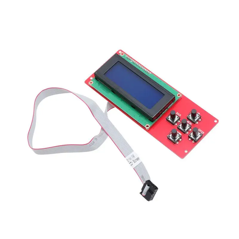 

1pc LCD2004 Smart Display Screen Controller Module With Cable Useful 3D Printer Accessory Kit For Office Factory 3D Printer