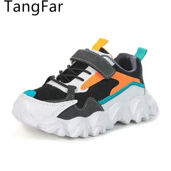 

Boys' Sports Shoes 2020 New Children's Causal Shoes Running Shoes Leather Breathable Kids Board Shoe